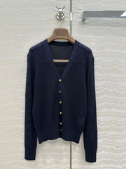 LP NAVY BLUE V-NECK KNIT CARDIGAN