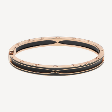 ZERO 1 PINK GOLD WITH MATTE BLACK CERAMIC BRACELET