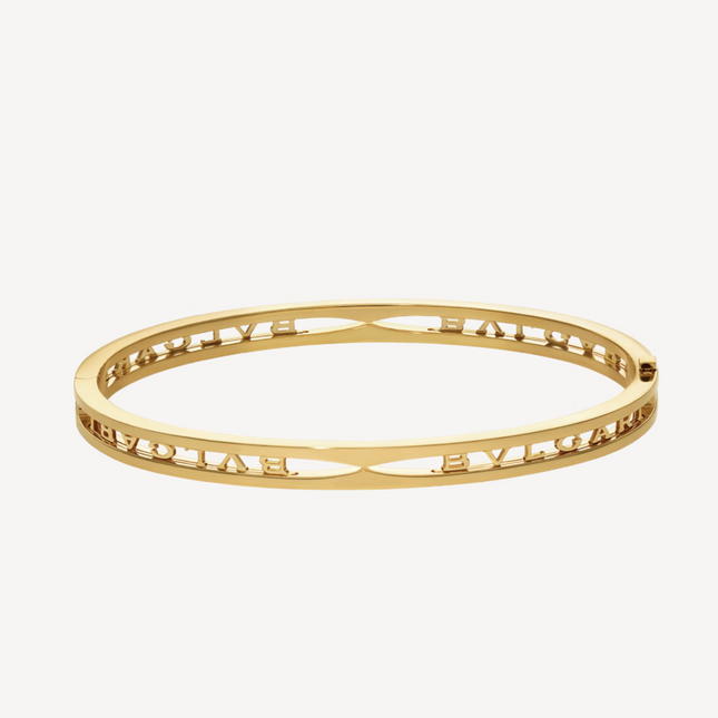 ZERO 1 SPIRAL LOGO GOLD BRACELET