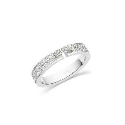 ALLIANCE LIENS ÉVIDENCE PAVED DIAMOND 4MM RING