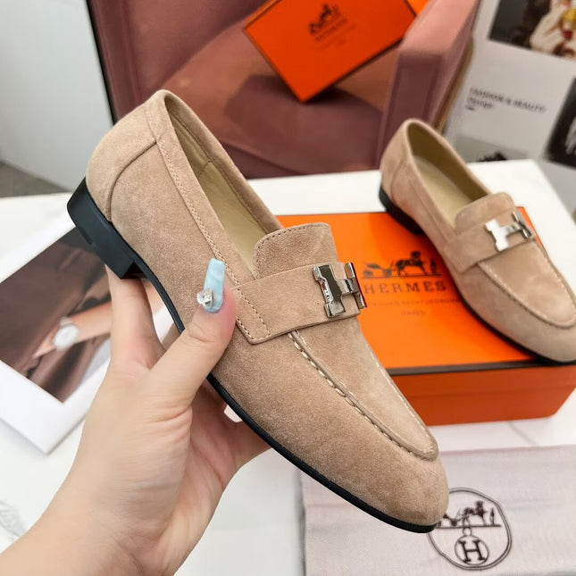 PARIS LOAFER PASTEL PINK SUEDE