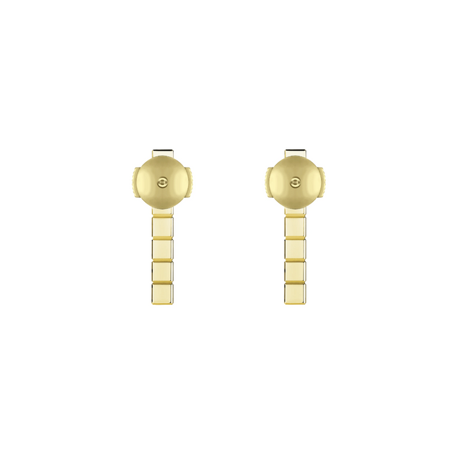 ICE CUBE GOLD DIAMONDS EARRINGS