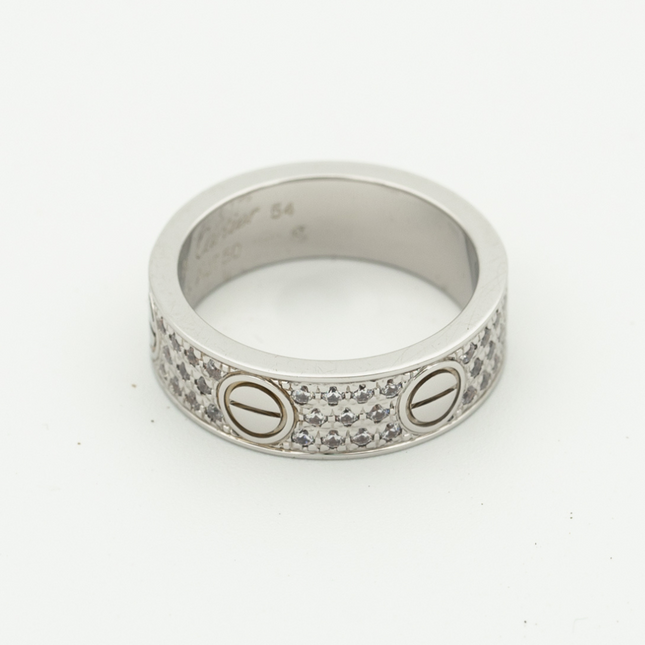 LOVE RING 6.5MM DIAMONDS PAVED