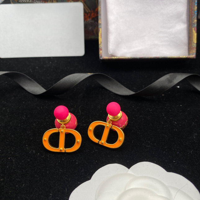 CD PEARL PINK GOLD EARRINGS