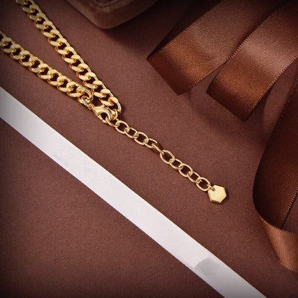 CHOKER CD GOLD PEDANT NECKLACE