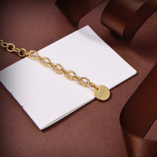 CD NECKLACE GOLD DIAMOND