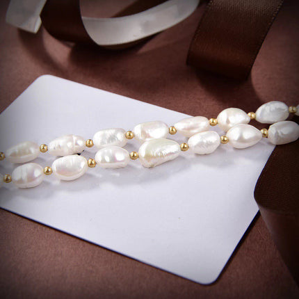 CD GOLD FULL PEARL NECKLACE