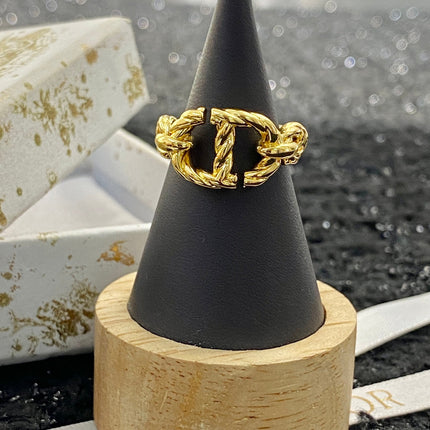 CD NAVY GOLD RING