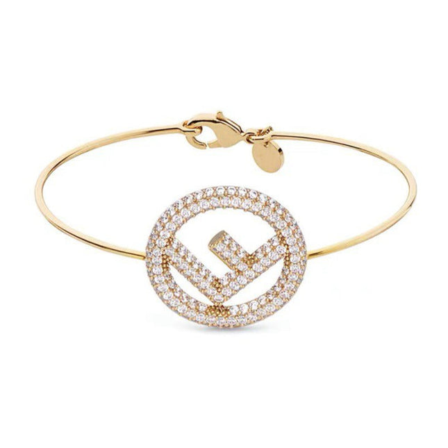 F BRACELET FULL DIAMOND