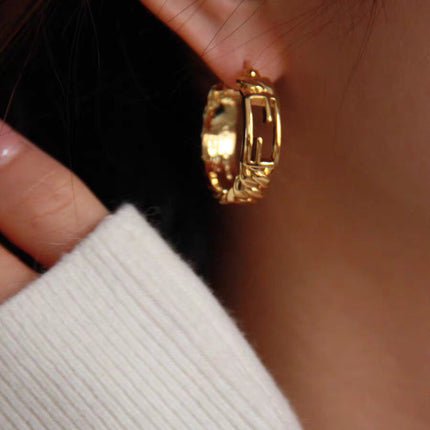 BAGUETTE SMALL EARRINGS GOLD