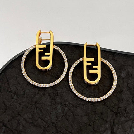 O’LOCK GOLD DIAMOND EARRINGS