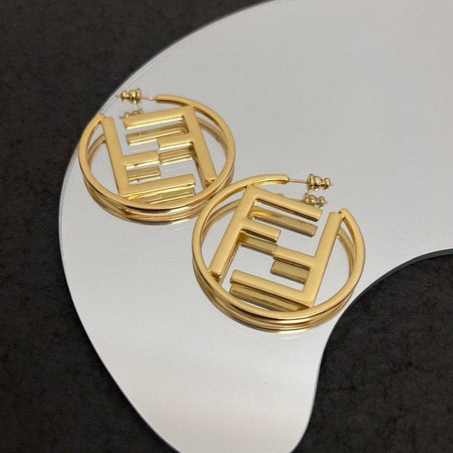 DOUBLE F GOLD EARRINGS