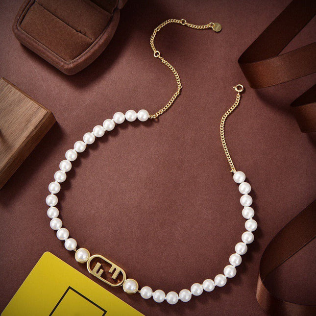 FF PEARL GOLD NECKLACE