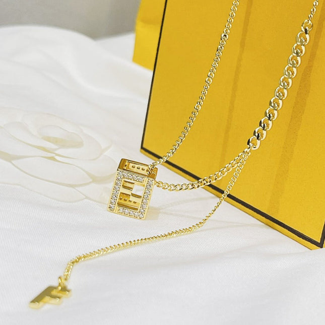 FF GOLD DIAMOND NECKLACE