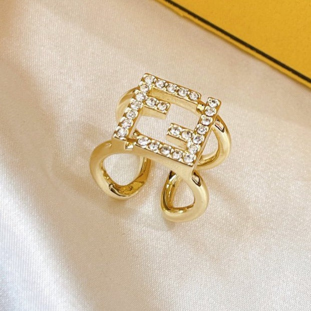 DOUBLE F GOLD DIAMOND RING