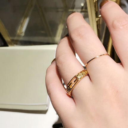 BAGUETTE RING GOLD