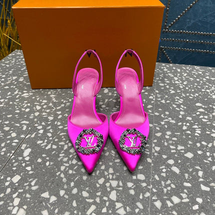 LV MET SLINGBACK PUMP PINK