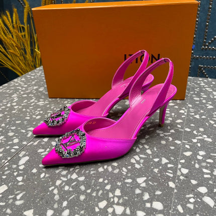 LV MET SLINGBACK PUMP PINK