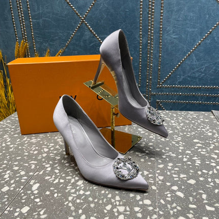 LV MET SLINGBACK PUMP GREY