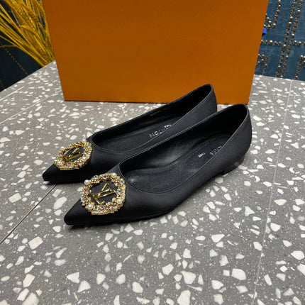 LV MET FLAT BALLERINA NOIR