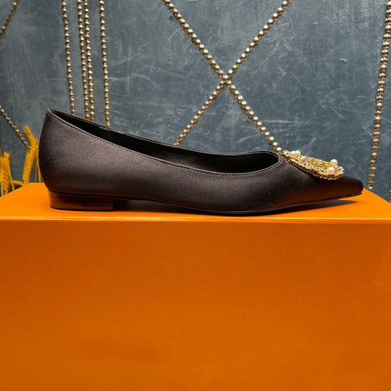 LV MET FLAT BALLERINA NOIR