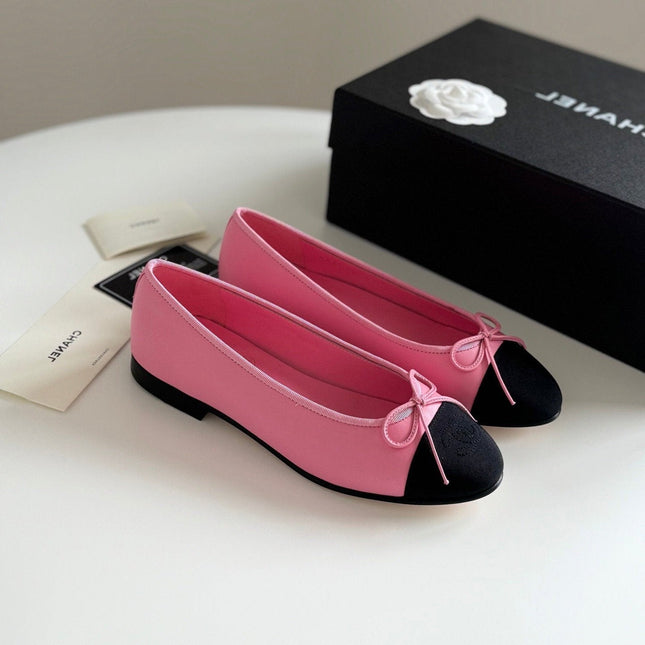 BALLET FLATS TAFFY BLACK LAMBSKIN