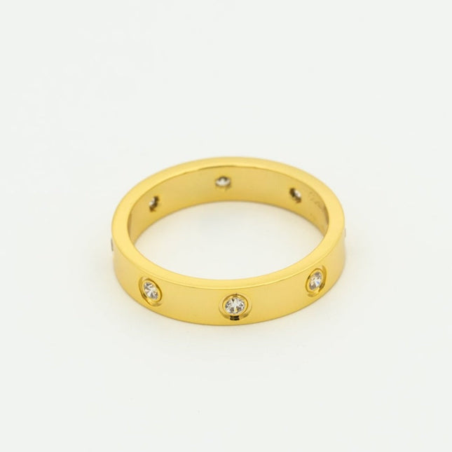 LOVE RING 3.6MM 8 DIAMONDS