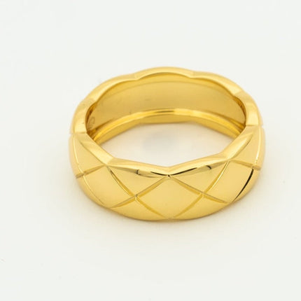 CRUSH RING 6.8MM GOLD