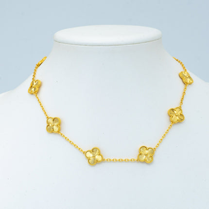 VINTAGE NECKLACE 10 MOTIFS GOLD