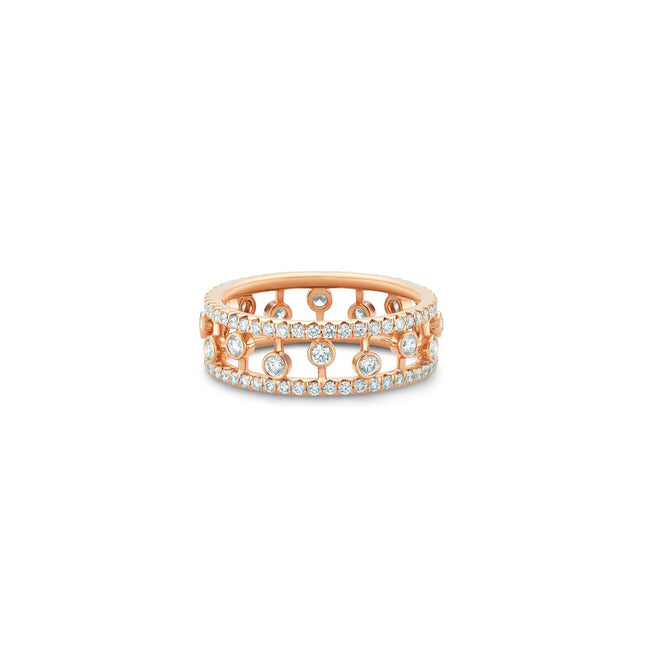 DEWDROP DIAMOND PAVED RING