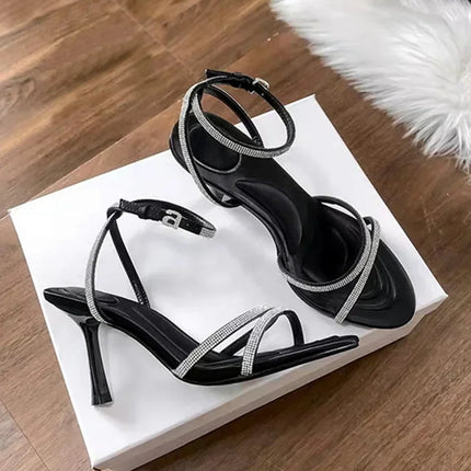 Luxury Open Toe High Heel Sandals - Party Shoes