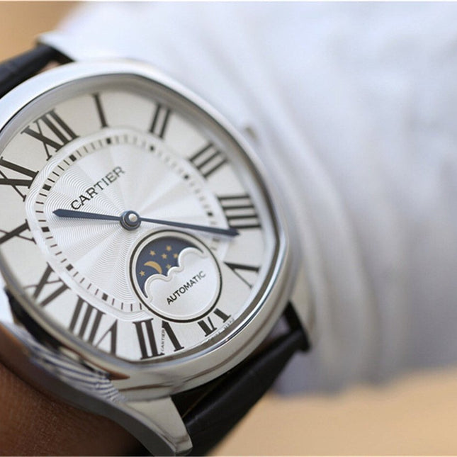 DRIVE DE CARTIER WHITE DIAL MOONPHASE