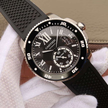 CALIBRE DIVER 42 AUTOMATIC STEEL CASE BLACK DIAL