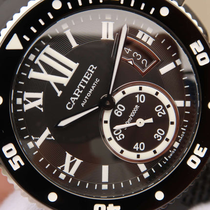 CALIBRE DIVER 42 AUTOMATIC BLACK CASE STEEL BEZEL