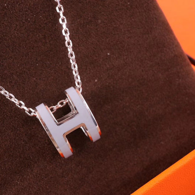 POP H NECKLACE  PENDANT SILVER HARDWARE