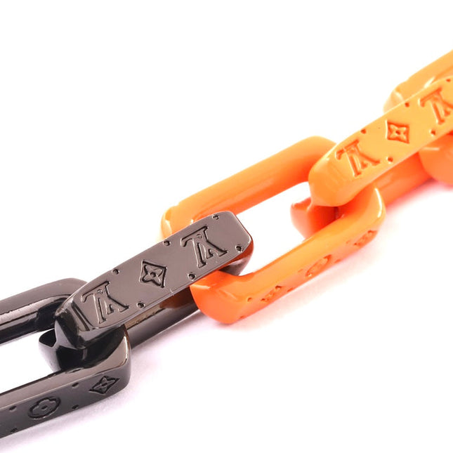 LOUIS VUITTON ORANGE BAMBOO SPLICING NECKLACE