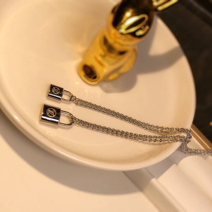 LV CHARITY LOCK NECKLACE