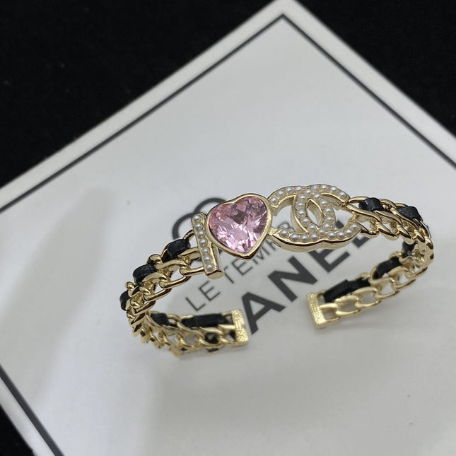 CC HEART PINK BRACELET GOLD DIAMOND