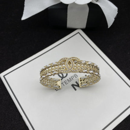 CC WHITE ROPE GOLD DIAMOND BRACELET