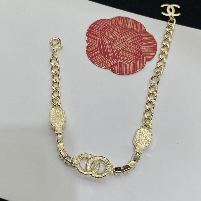 CC PINK NECKLACE GOLD DIAMOND