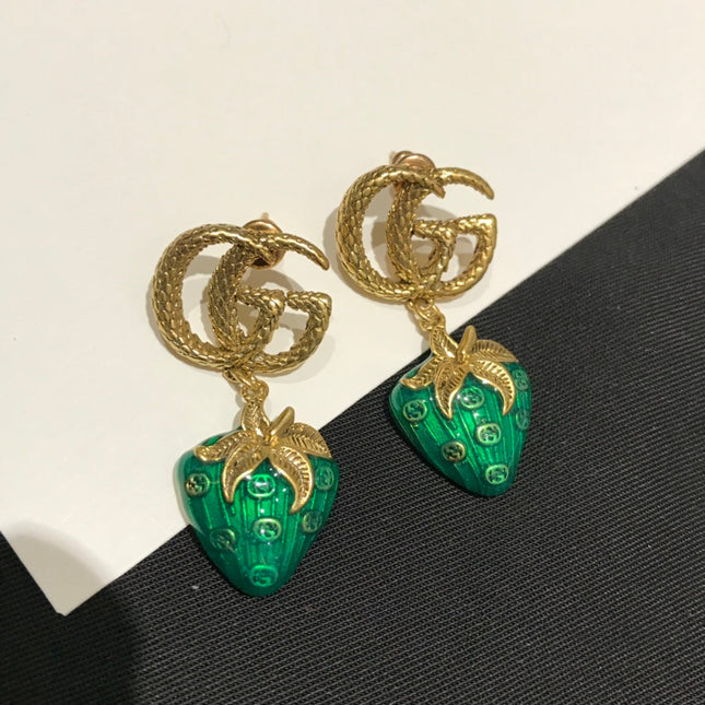 GG STRAWBERRY EARRINGS