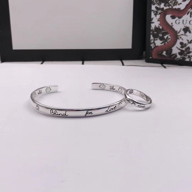 GG SILVER 'BLIND FOR LOVE' BRACELET