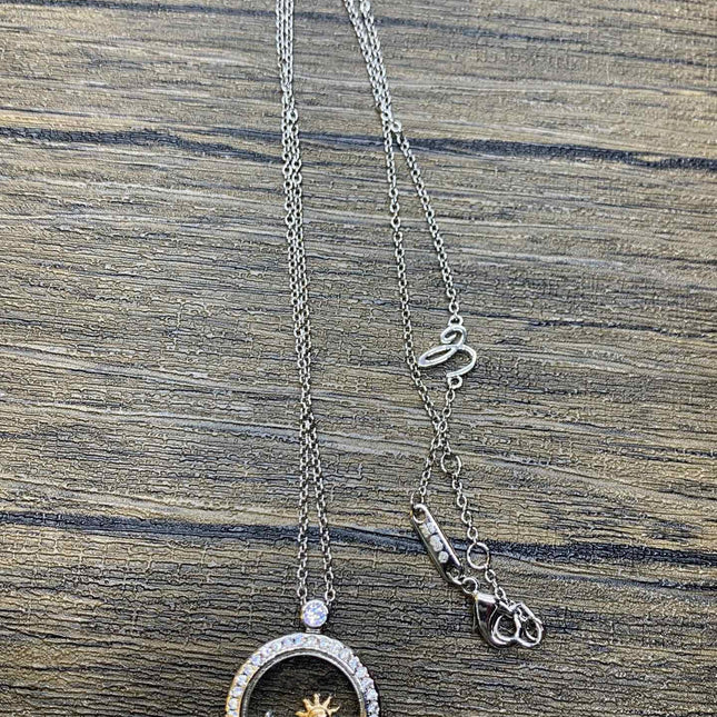 SUN MOON STAR NECKLACE DIAMOND