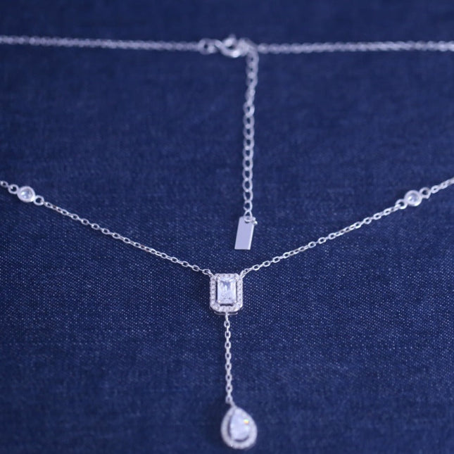 MY TWIN CRACATE DIAMOND NECKLACE