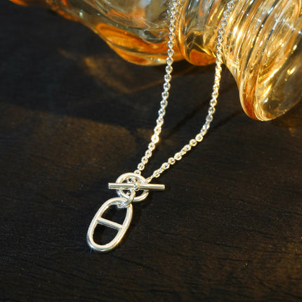 HM CHAINE D'ANCRE PENDANT NECKLACE STERLING SILVER