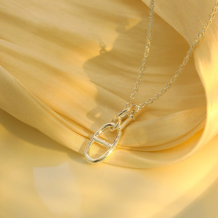 HM CHAINE D'ANCRE PENDANT NECKLACE STERLING SILVER