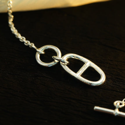 HM CHAINE D'ANCRE PENDANT NECKLACE STERLING SILVER