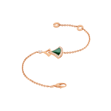 DREAM BRACELET MALACHITE PINK GOLD DIAMOND