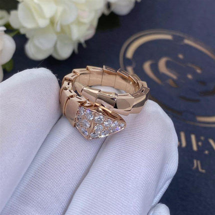 SERPENTI RING PINK GOLD DIAMOND