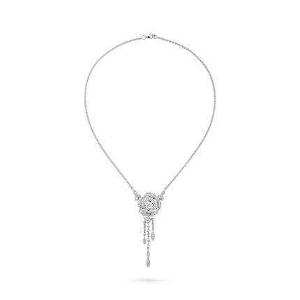 BOUTON DE NECKLACE SILVER DIAMOND